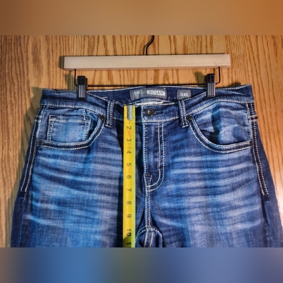 BKE Denim Mens Jeans Straight Leg Nolan Size 34 Regular Y2k - Picture 6 of 10